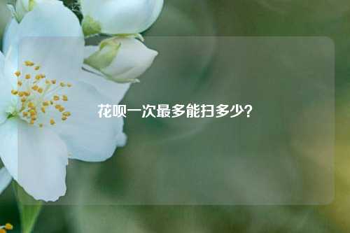 花呗一次最多能扫多少？