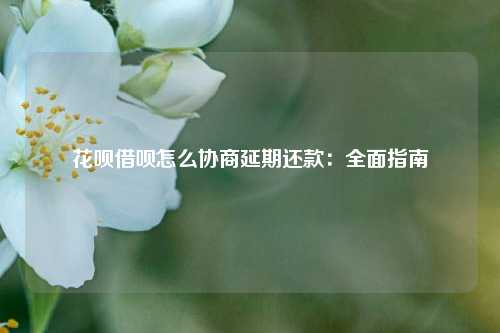 花呗借呗怎么协商延期还款：全面指南